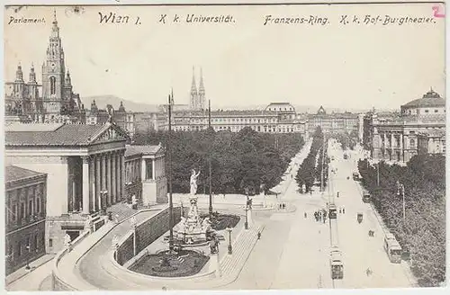 Wien I. Parlament. K. k. Universität.... 1911