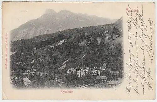Aussee. Alpenheim. 1890