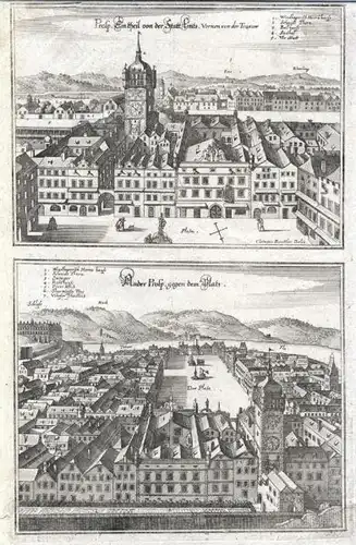 Prosp. Ein Theil von der Statt Lintz. Vornen... 1656