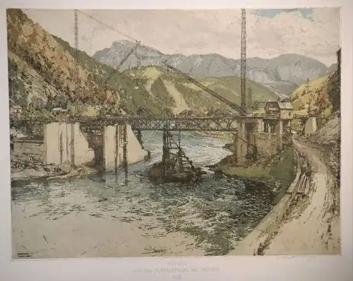 KASIMIR, Wehrbau für das Murkraftwerk bei Pernegg. 1926