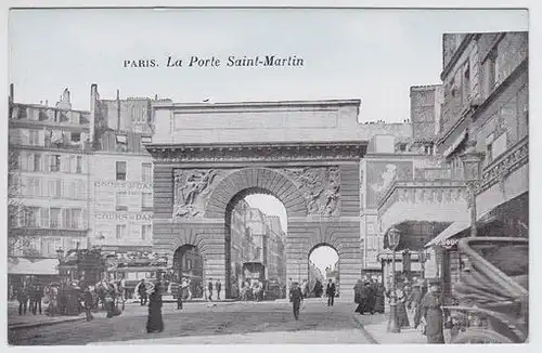 Paris. La Porte Saint-Martin 1900