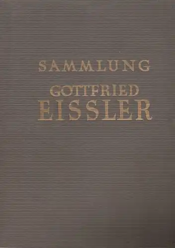 Nachlaß Gottfried Eissler. Gemälde, Aquarelle,... 1925