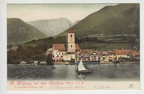 St. Wolfgang mit dem Schafberg 1780 m ü. d. M. 1900