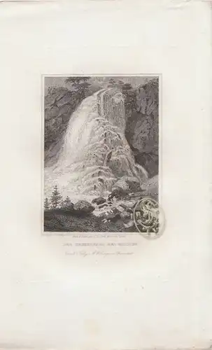 Der Wasserfall bei Golling. 1842