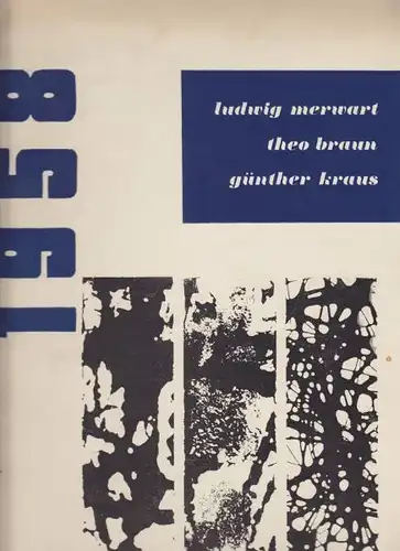 PFALZ, 1958. Ludwig Merwart. Theo Braun.... 1958