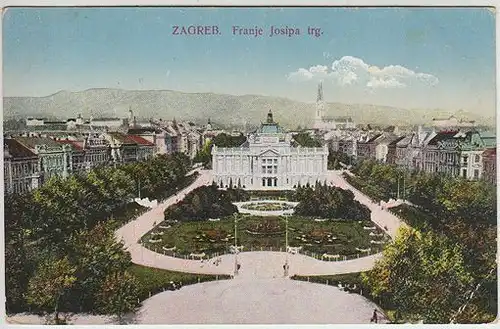 Zagreb. Franje Josipa trg. 1900