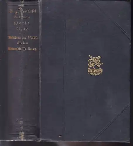 HUMBOLDT, Ansichten der Natur mit... 1880