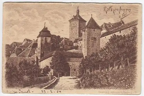 Rothenburg o. Tor. Koboldzeller Thor. 1900