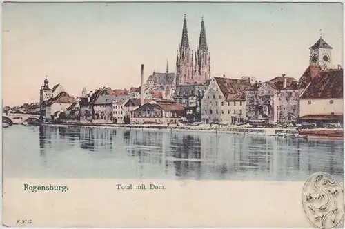 Regensburg. Total mit Dom. 1900