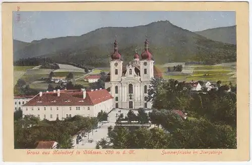 Gruss aus Haindorf in Böhmen. 370 m. ü. M.... 1910