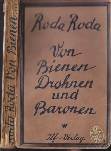 RODA RODA d. i. Sándor Friedrich Rosenfeld., Von... 1921