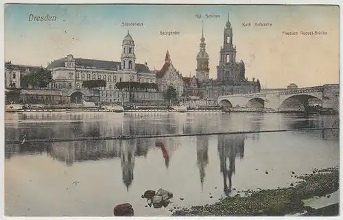 Dresden. Ständehaus. Georgentor. Kgl. Schloss.... 1900