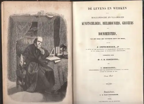 IMMERZELL, De Levens en Werken der Hollandsche... 1842