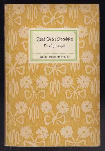 JACOBSEN, Erzählungen. 1913