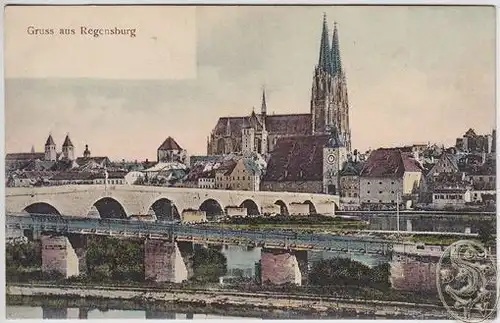 Gruss aus Regensburg. 1890