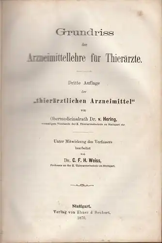 HERING, Grundriss der Arzneimittellehre für... 1870