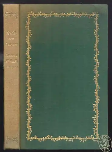 ARNIM, Ariel's Offenbarungen. Herausgegeben von... 1912