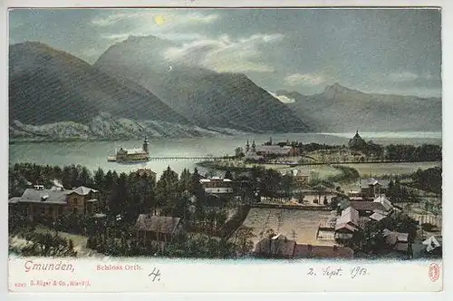 Gmunden, Schloss Orth. 1890