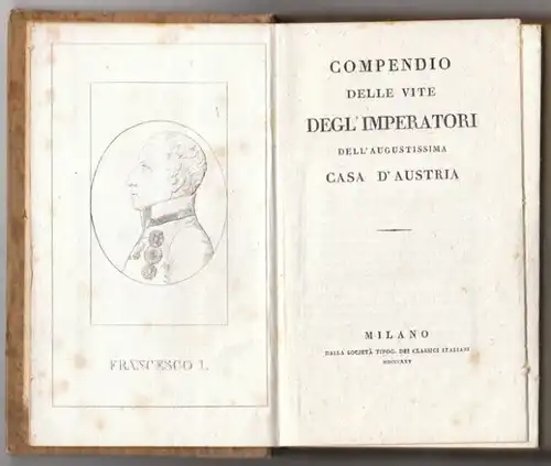 BONOMI, Compendio delle vite degli' imperatori... 1825