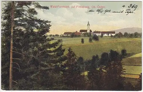 Wald-Fernblick auf Freinberg, Ob.-Österr.... 1900