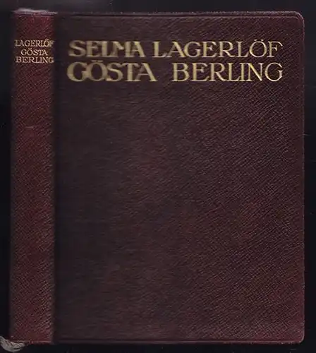 LAGERLÖF, Gösta Berling. 1928