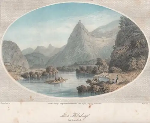 Die Kronburg bei Landeck. 1850