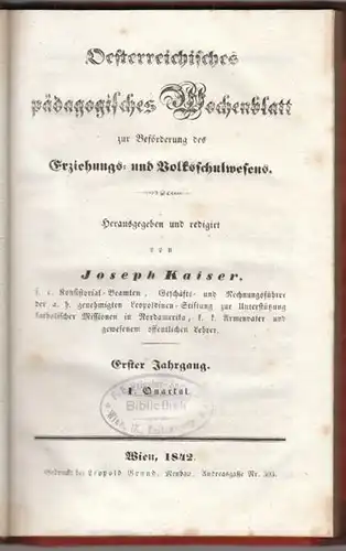 Oesterreichisches pädagogisches Wochenblatt zur... 1842