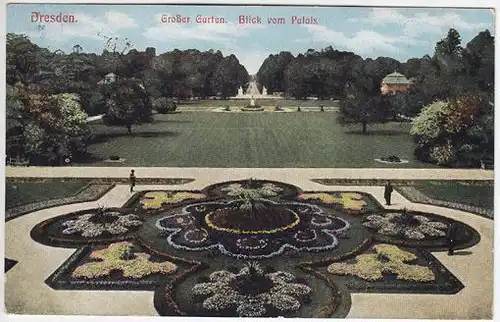 Dresden. Großer Garten. Blick vom Palais. 1900