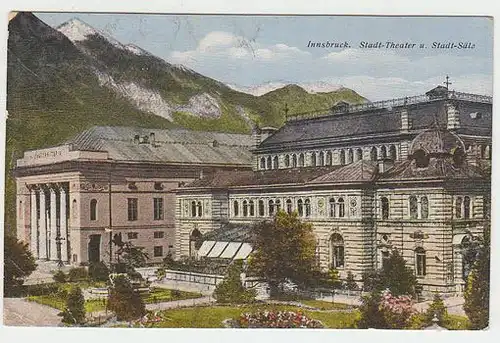 Innsbruck. Stadt-Theater u. Stadt-Säle. 1900