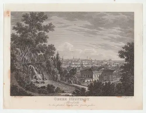 Obere Neustadt. Abendseite. Aus dem fürstlich... 1835