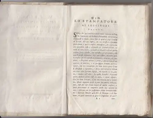 FIRENZUOLA, Il Bue Pedagogo. Novelle Menippee.... 1765