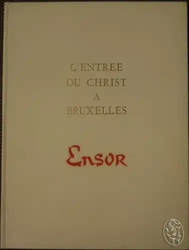 VANBESELAERE, L'Entrée du Christ a Bruxelles. 1957