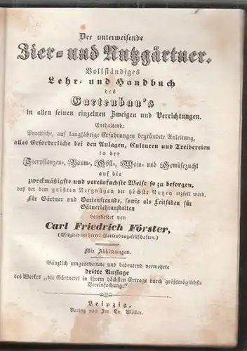 FÖRSTER, Der unterweisende Zier- und... 1850