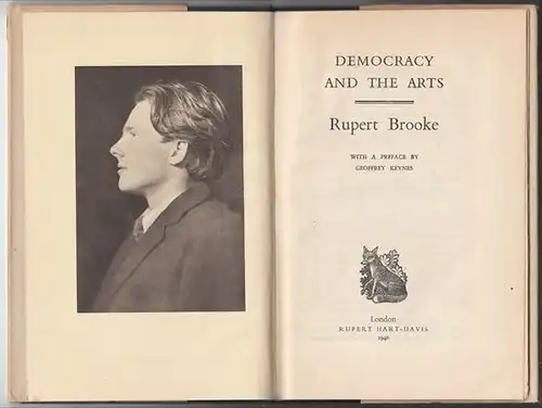 BROOKE, Democracy and The Arts. With a Preface... 1946