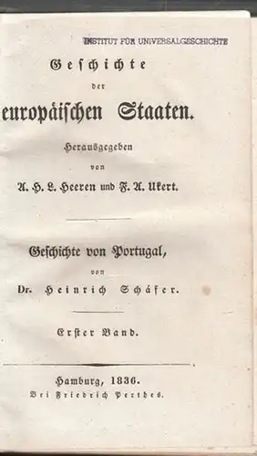 HEEREN, Geschichte von Portugal. 1836