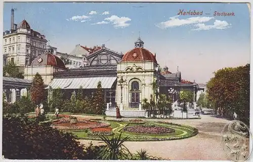 Karlsbad - Stadtpark. 1890