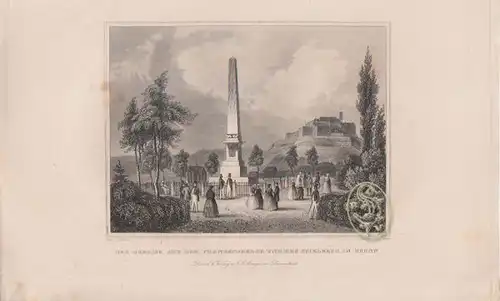 Der Obelisk auf dem Franzensberge und der... 1842