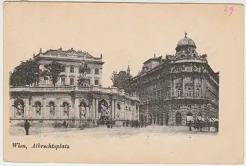 Wien, Albrechtsplatz. 1900