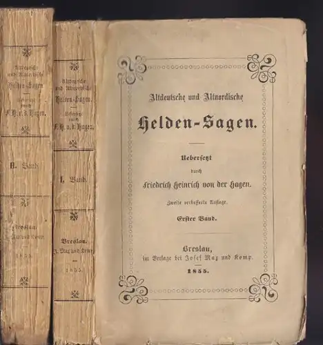 HAGEN, Wilkina- und Niflunga-Saga oder Dietrich... 1855