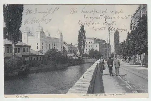 Sarajevo. Israelit. Tempel und 15. Corps-Commando. 1900