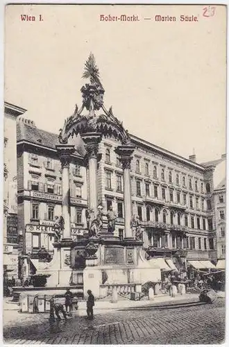 Wien I. Hoher Markt. - Marien Säule. 1900