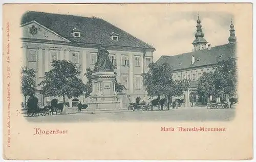 Klagenfurt. Maria Theresia-Monument. 1900