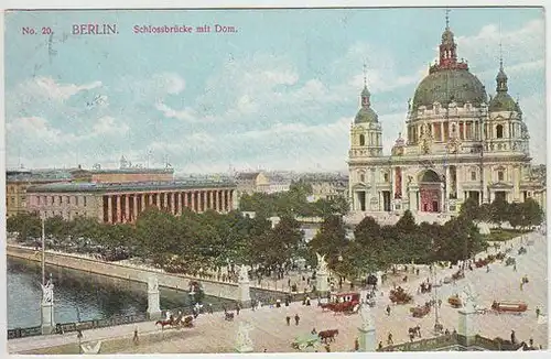 Berlin. Schlossbrücke mit Dom. 1900