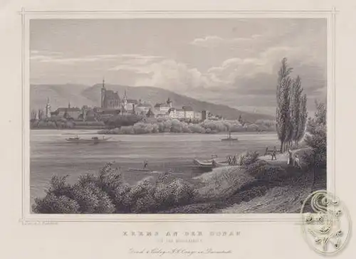 ROHBOCK, Krems an der Donau von der Morgenseite. 1871