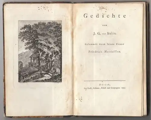 SALIS, Gedichte. Gesammelt von seinem Freund... 1793