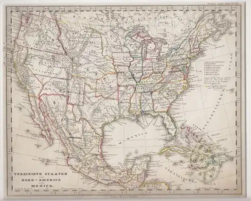 Vereinigte Staaten von Nord-America und Mexico. 1845