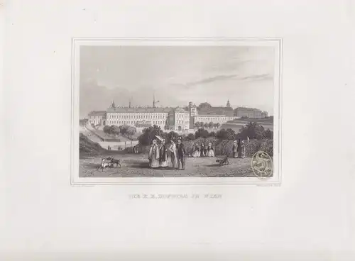 Die k.k. Hofburg in Wien. 1842