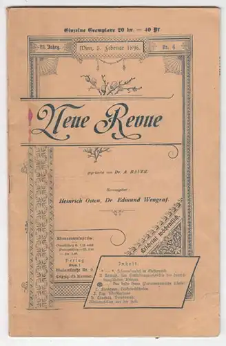 OSTEN, Neue Revue. 7. Jg. Nr. 6. 1896