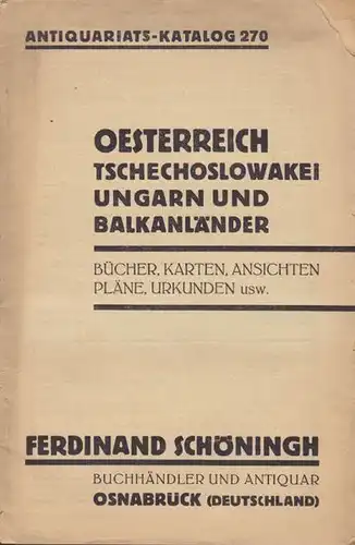 Oesterreich, Tschechoslowakei, Ungarn und... 1930