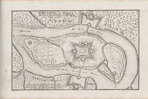 BODENEHR, Fort Louis Im Rhein zwischen... 1725